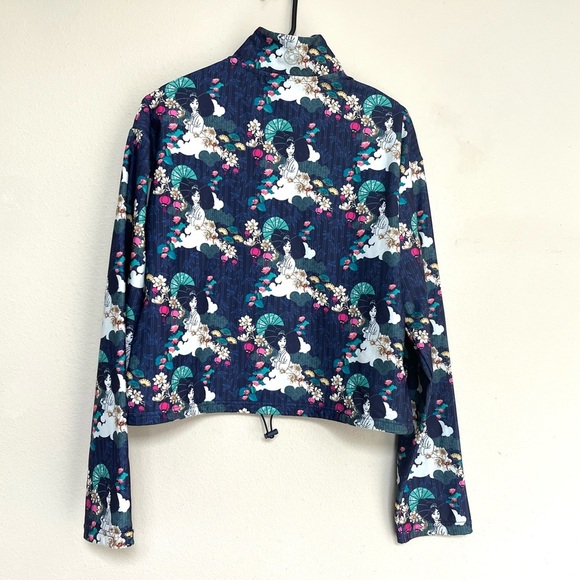 Black Milk For Honour Disney Milan Funnel Neck Quarter Zip Sweatshirt Size S - Picture 3 of 12